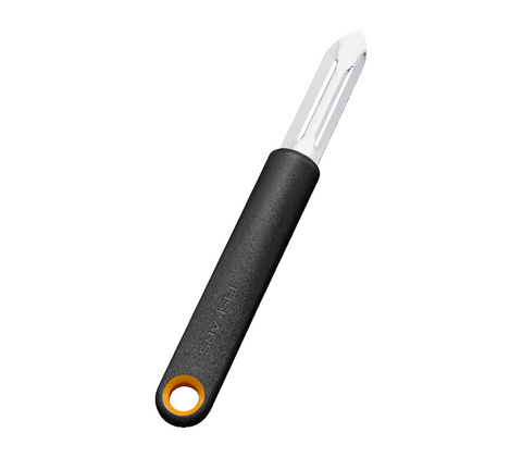 Fiskars Functional Form skrællekniv med fast blad sort