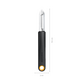 Fiskars Functional Form skrællekniv med fast blad sort