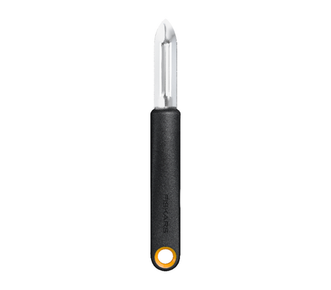Fiskars Functional Form skrællekniv med fast blad sort