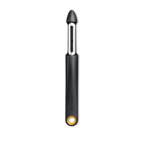 Fiskars Functional Form skrællekniv med roterende blad sort