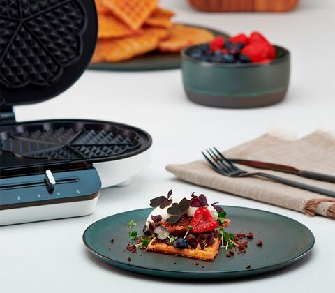 Wilfa tradition dobbelt vaffeljern hvid