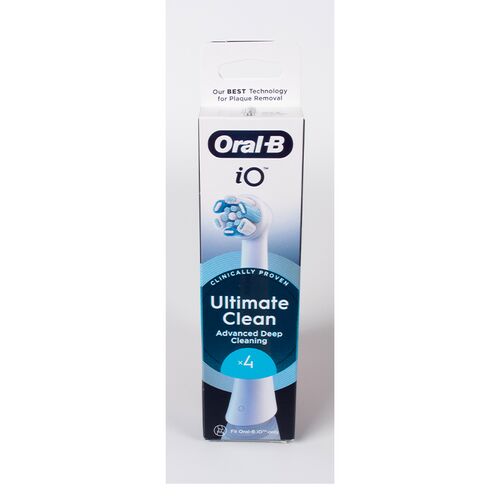Oral B iO Ultimate clean børstehoveder 4 stk. hvid