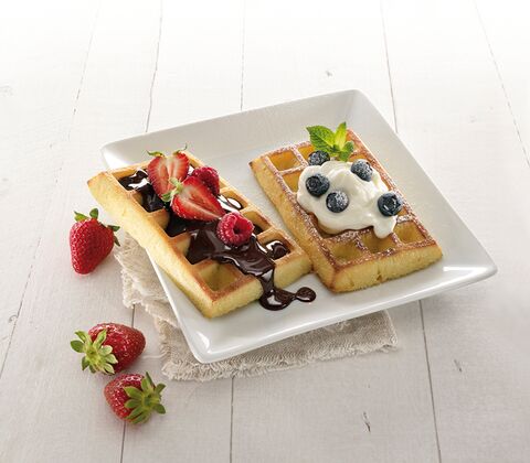 Lékué vaffelform i silikone til ovn 20x18,6 cm 2 stk.