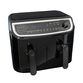 Gastronoma Low Fat dobbelt airfryer & dehydrator sort 9 liter 2400 watt - keramisk belægning