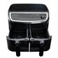 Gastronoma Low Fat dobbelt airfryer & dehydrator sort 9 liter 2400 watt - keramisk belægning