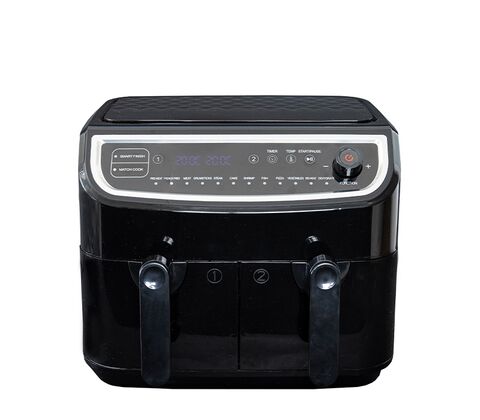 Gastronoma Low Fat dobbelt airfryer & dehydrator sort 9 liter 2400 watt - keramisk belægning