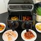 Gastronoma Low Fat dobbelt airfryer & dehydrator sort 9 liter 2400 watt - keramisk belægning