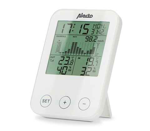 Alecto WS-1200 Vejrstation med trådløs regn- og fugtighedsmåler