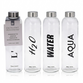 Drikkeflaske i glas 750 ml - 4 assorterede varianter