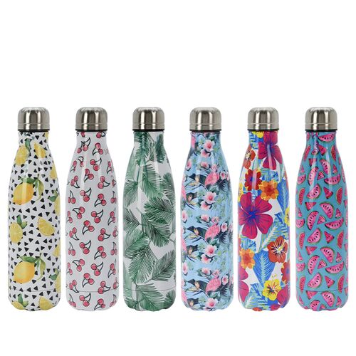 Termoflaske 0,5 liter i 6 assorterede design 