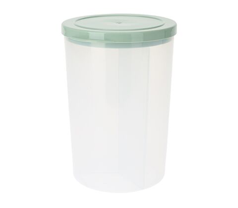 Opbevaringsboks rund med 3 rum og låg H 18 cm assorterede farver
