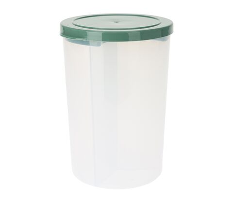 Opbevaringsboks rund med 3 rum og låg H 18 cm assorterede farver