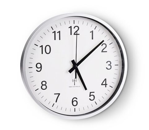 Vægur radiostyret Ø30x4 cm