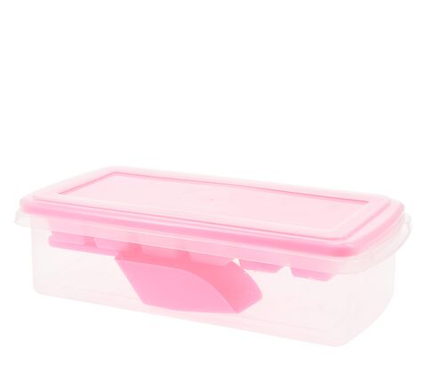 Isterningeboks med bakke og ske assorteret