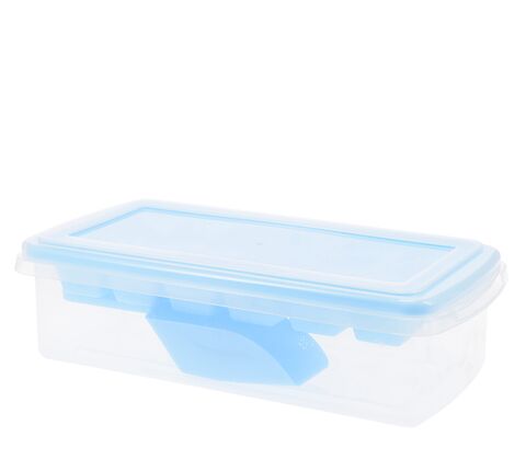Isterningeboks med bakke og ske assorteret