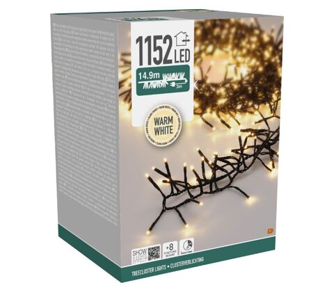 Klynge lyskæde 1152 LED L 14,9 meter