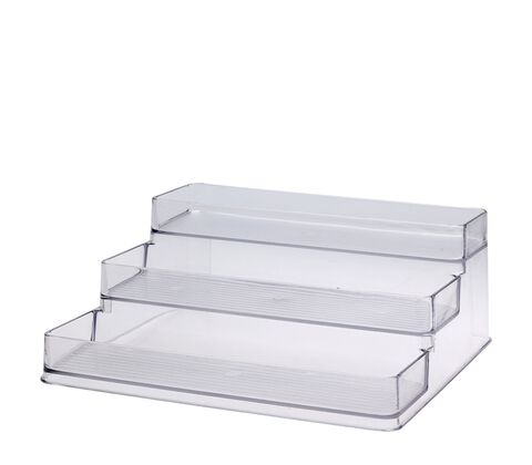 Køleskabs organizer transparent 23x25x10 cm