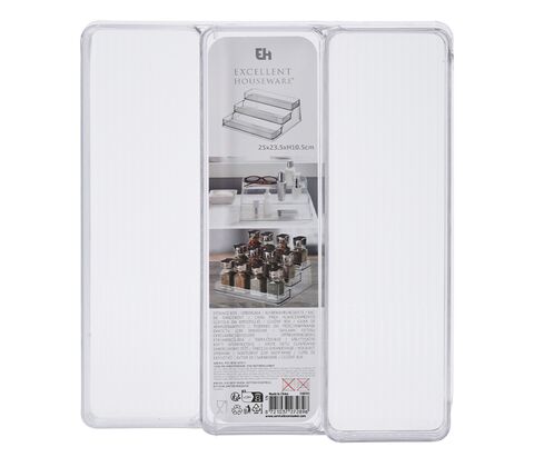Køleskabs organizer transparent 23x25x10 cm