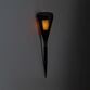 Solcelle fakkel mat sort H 46,5 cm