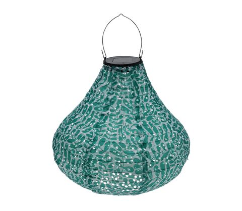 Solcelle lanterne pæreform assorterede farver H 30 cm