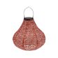 Solcelle lanterne pæreform assorterede farver H 30 cm
