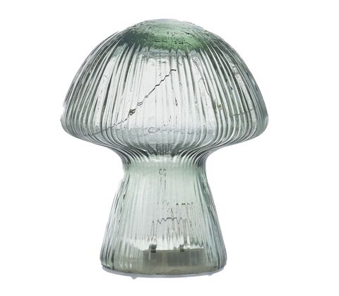 Svampe lampe 15 LED assorterede farver H 20,5 cm