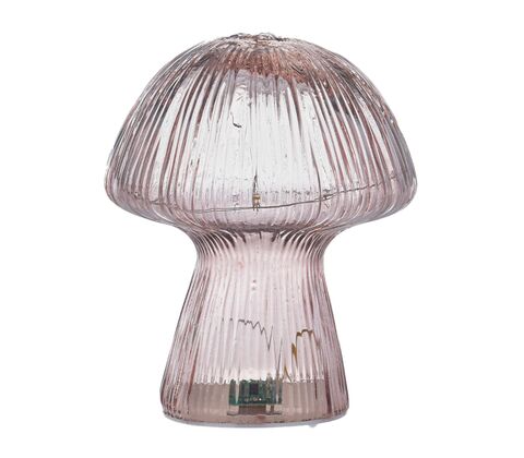 Svampe lampe 15 LED assorterede farver H 20,5 cm