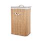 Vasketøjskurv foldbar bambus 40x30x60 cm