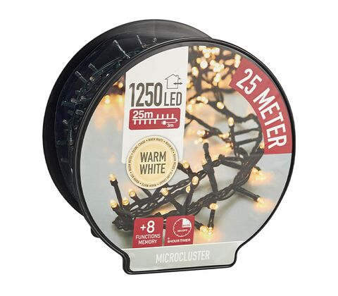 Snake lyskæde 1250 LED varm hvid 25+3 meter