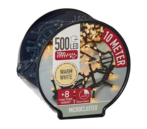 Snake lyskæde 500 LED varm hvid 10+3 meter