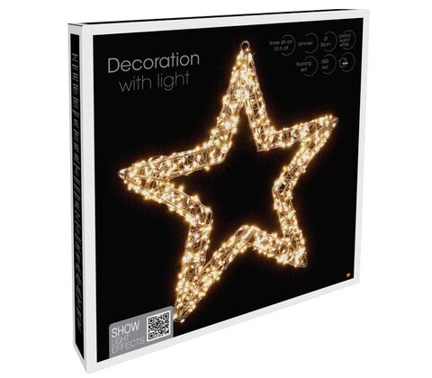Lysstjerne med 800 LED 36 x 36 cm