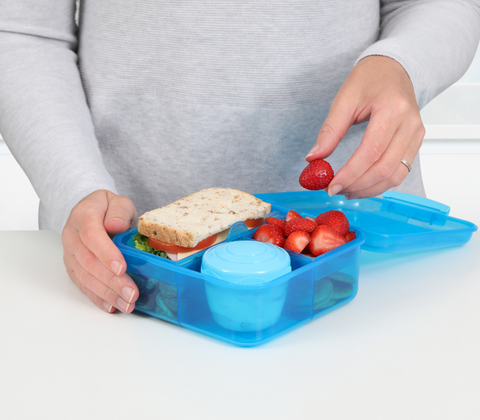 Sistema Bento Cube madkasse blå 1,25 liter