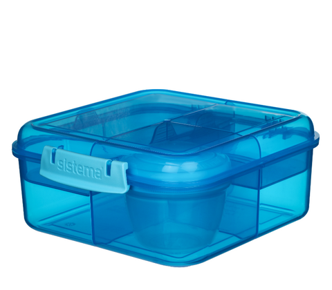Sistema Bento Cube madkasse blå 1,25 liter