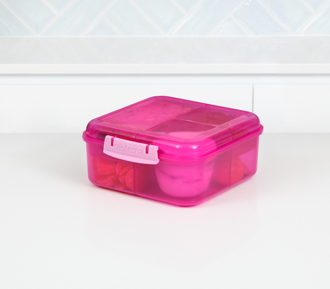 Sistema Bento Cube madkasse pink 1,25 liter