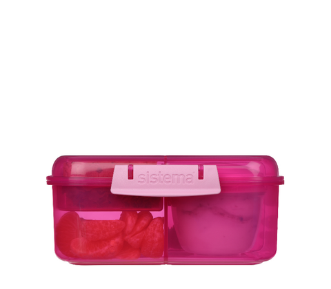 Sistema Bento Cube madkasse pink 1,25 liter
