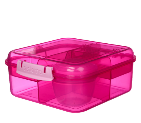 Sistema Bento Cube madkasse pink 1,25 liter