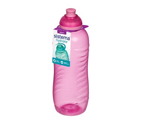 Sistema twist ‘n’ sip drikkedunk pink 460 ml