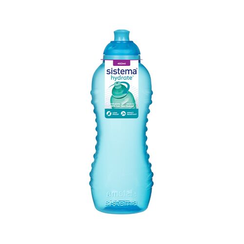 Sistema twist ‘n’ sip drikkedunk blå 460 ml